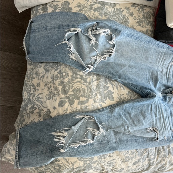 Agolde Boyfriend Jeans in Light Blue - Picture 2 of 2